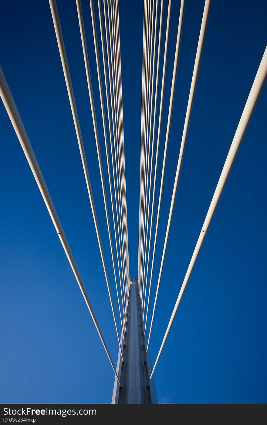 Bolts and a bridge in Seville. Bolts and a bridge in Seville