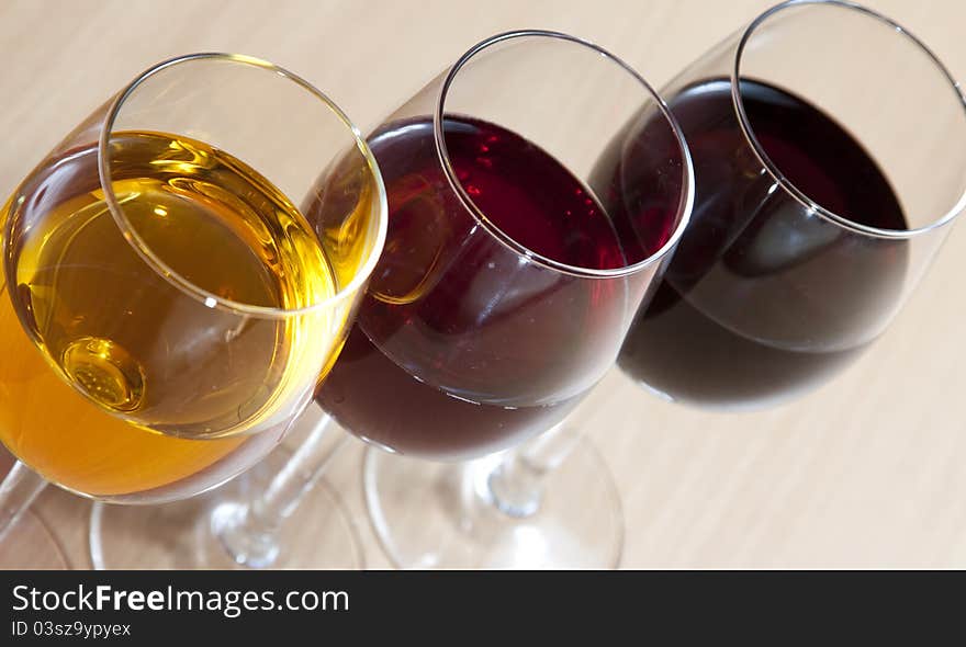 Three Colors of Wine