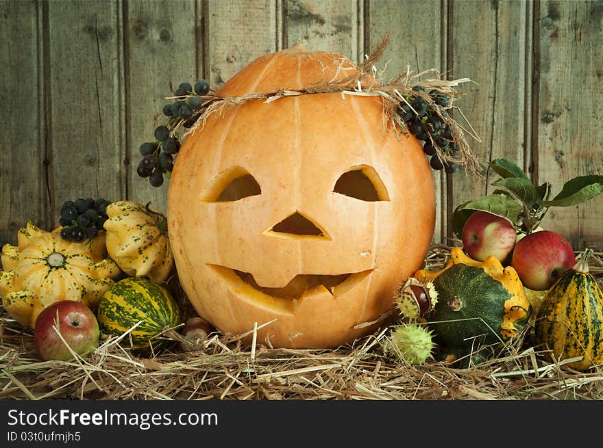 Still Life with Jack O'lantern. Still Life with Jack O'lantern