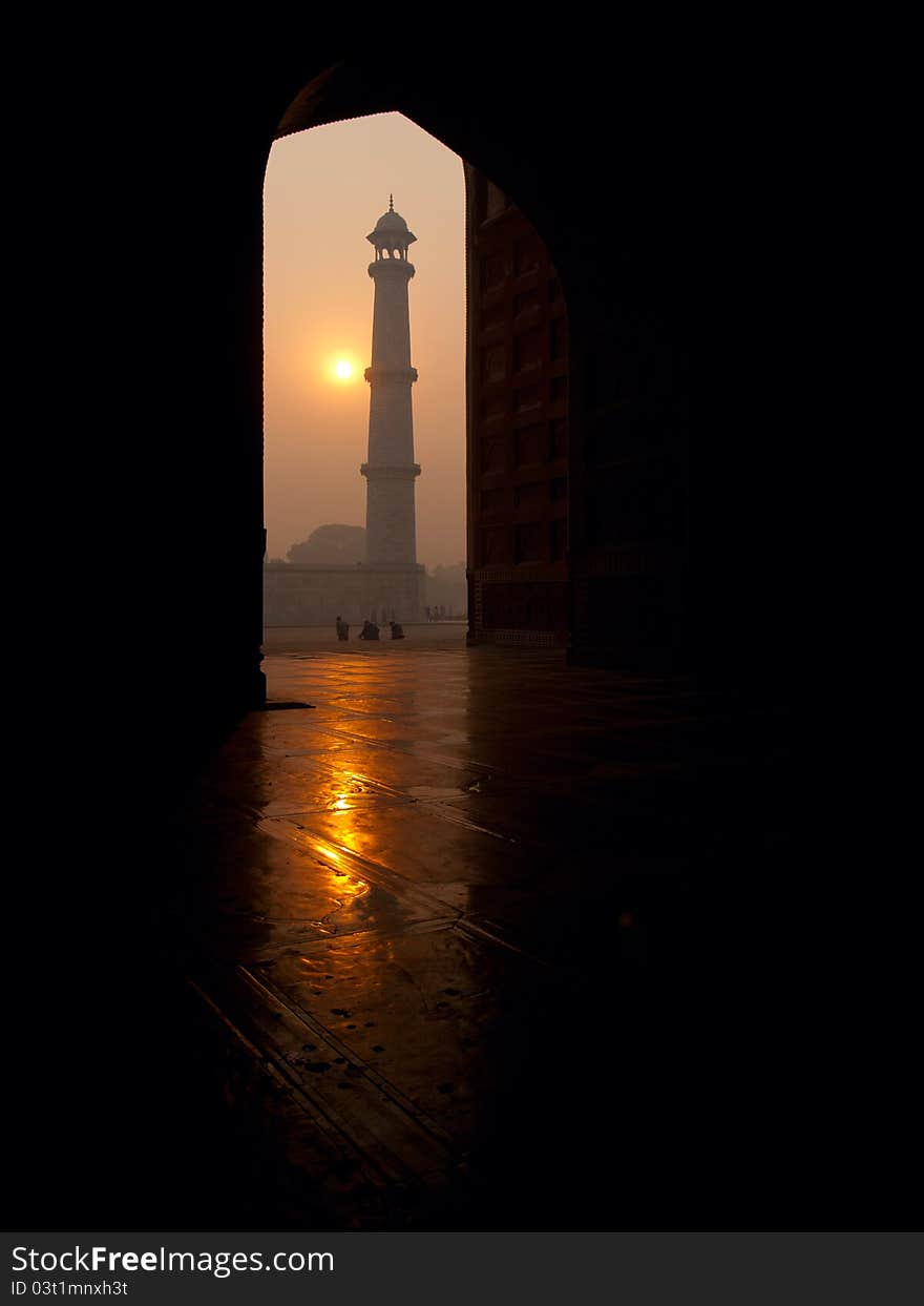 Taj Mahal in the morning