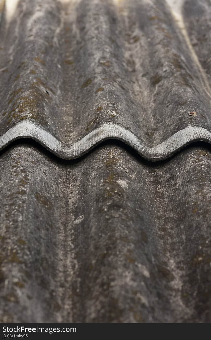 Roof of the rural house from slate. Roof of the rural house from slate