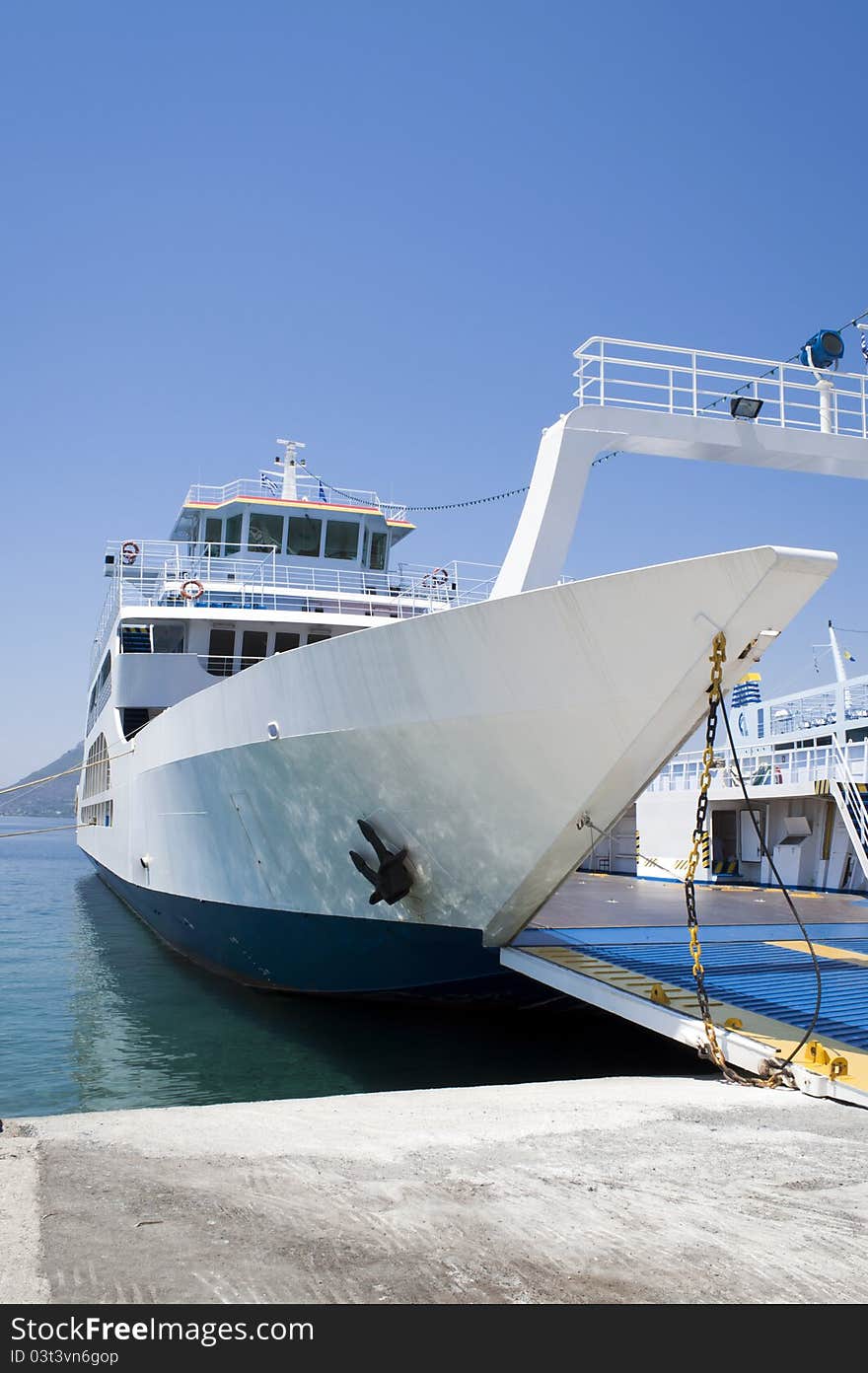 Ferryboat From The Front Side