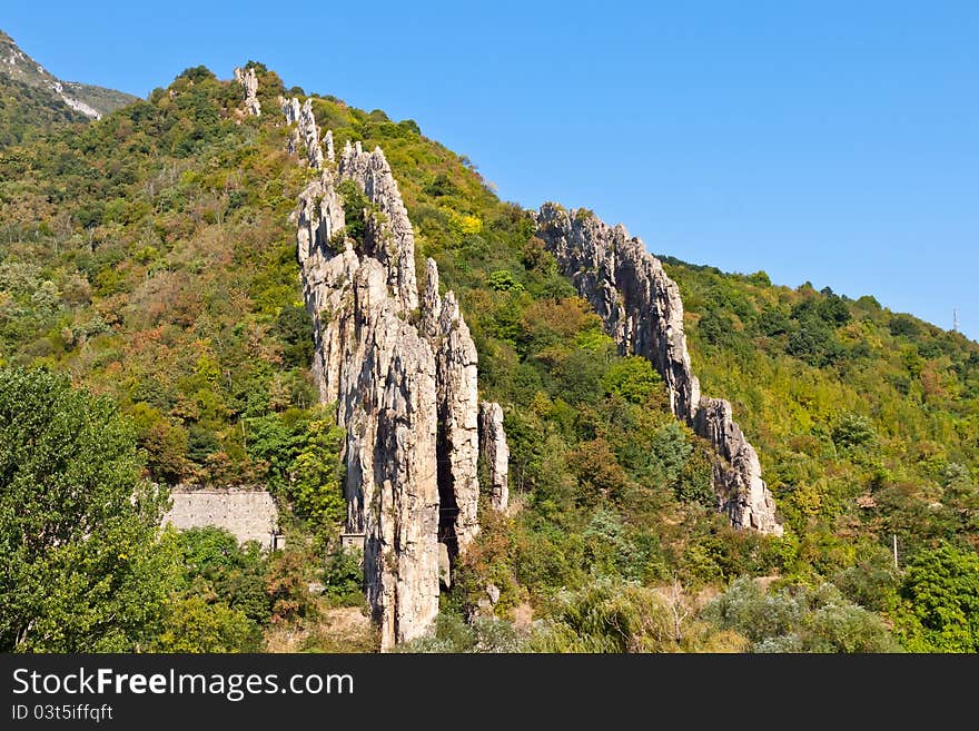 Rock formation Vratsata, northwest Bulgaria