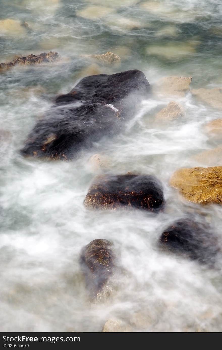 Rocks In The Sea