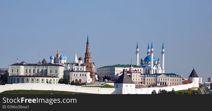 View on Kazan Kremlin, Russia, Tatarstan, Kazan