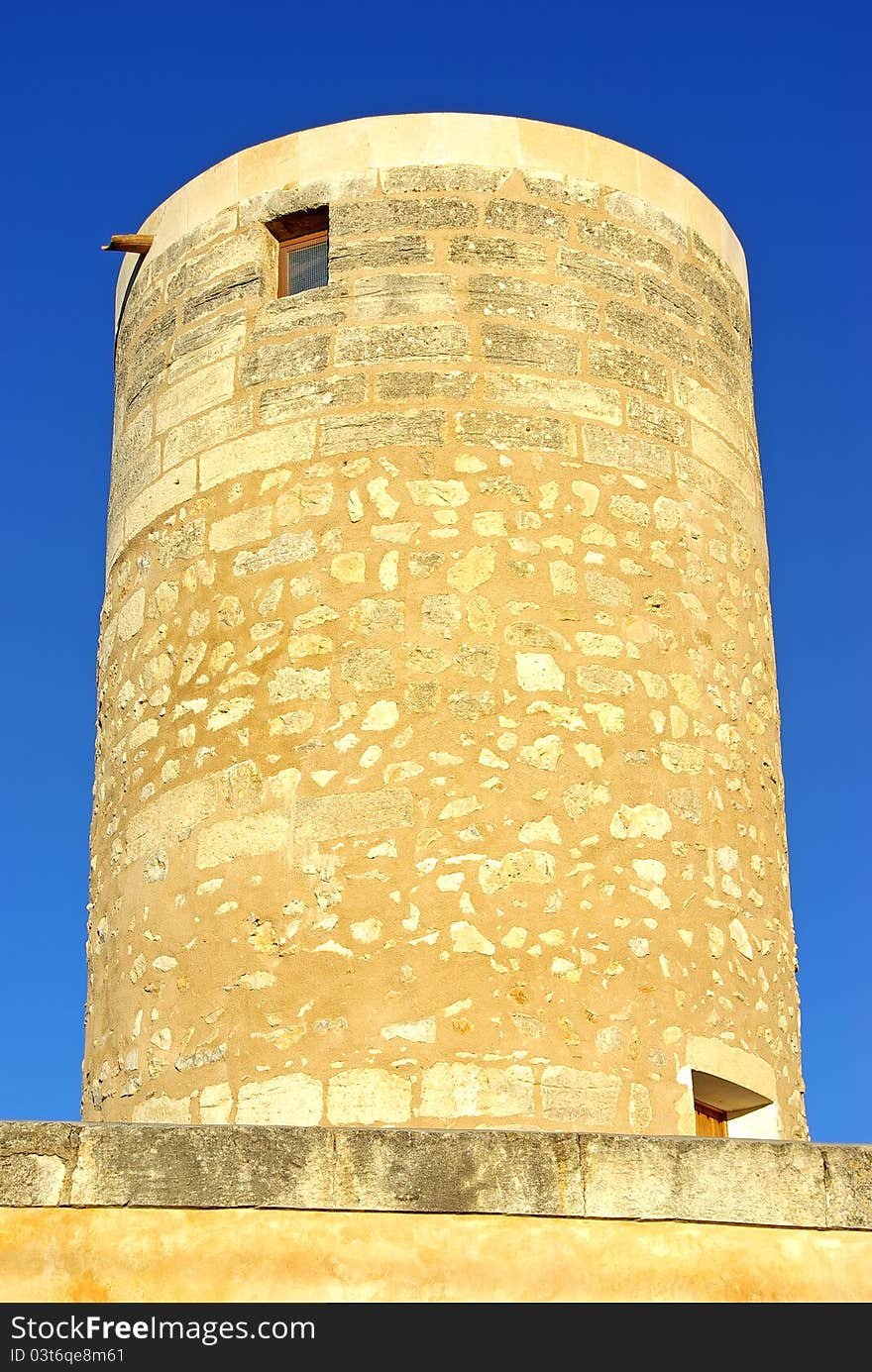 Old Windmill Tower in Majorca (Balearic Islands - Spain)