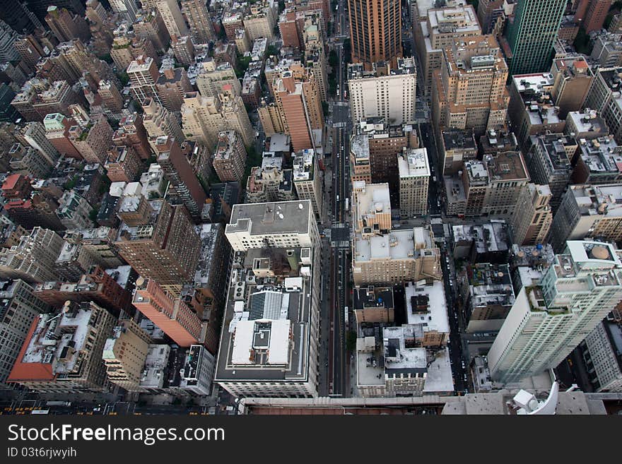 Manhattan From Empire State Building View