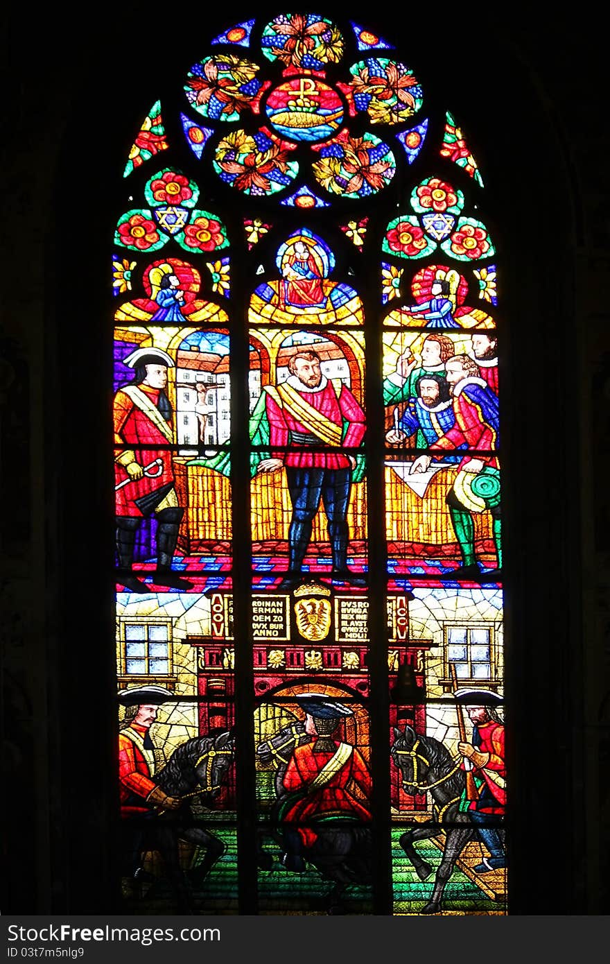 Stained-glass window, Votiv Kirche, Vienna