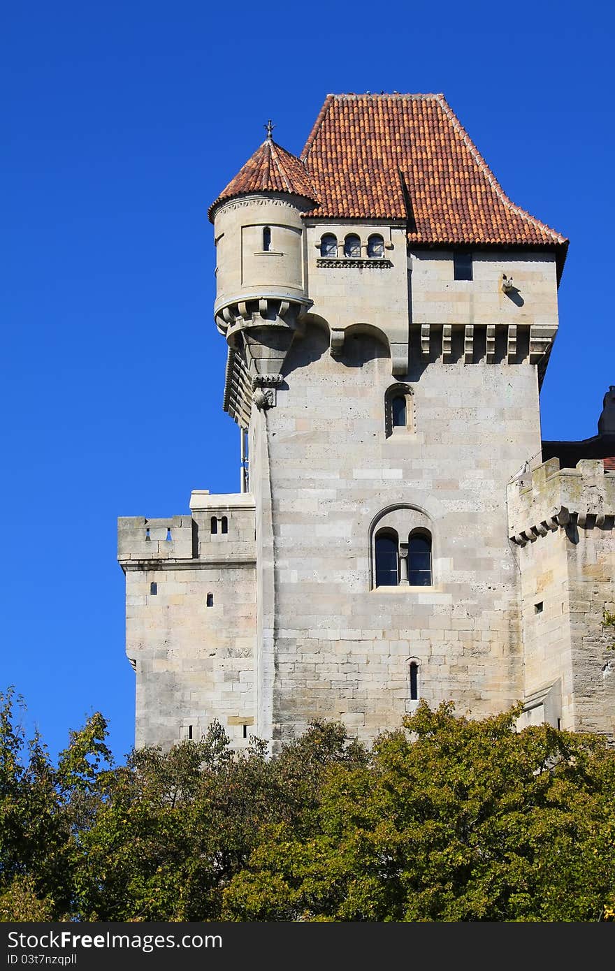 Photo of medieval castle in Austria. Photo of medieval castle in Austria