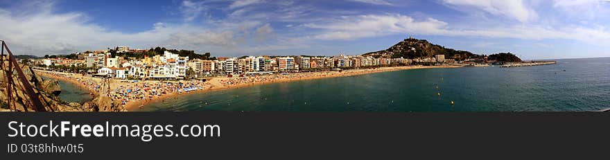 A summer day in the beach area of planes in spain. A summer day in the beach area of planes in spain