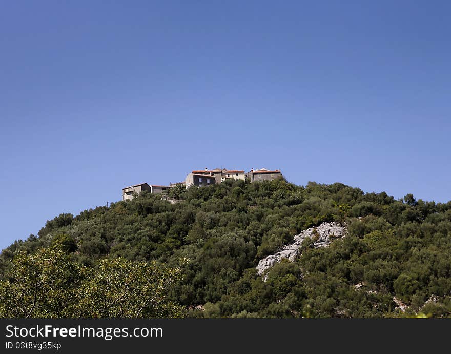 Village on hill