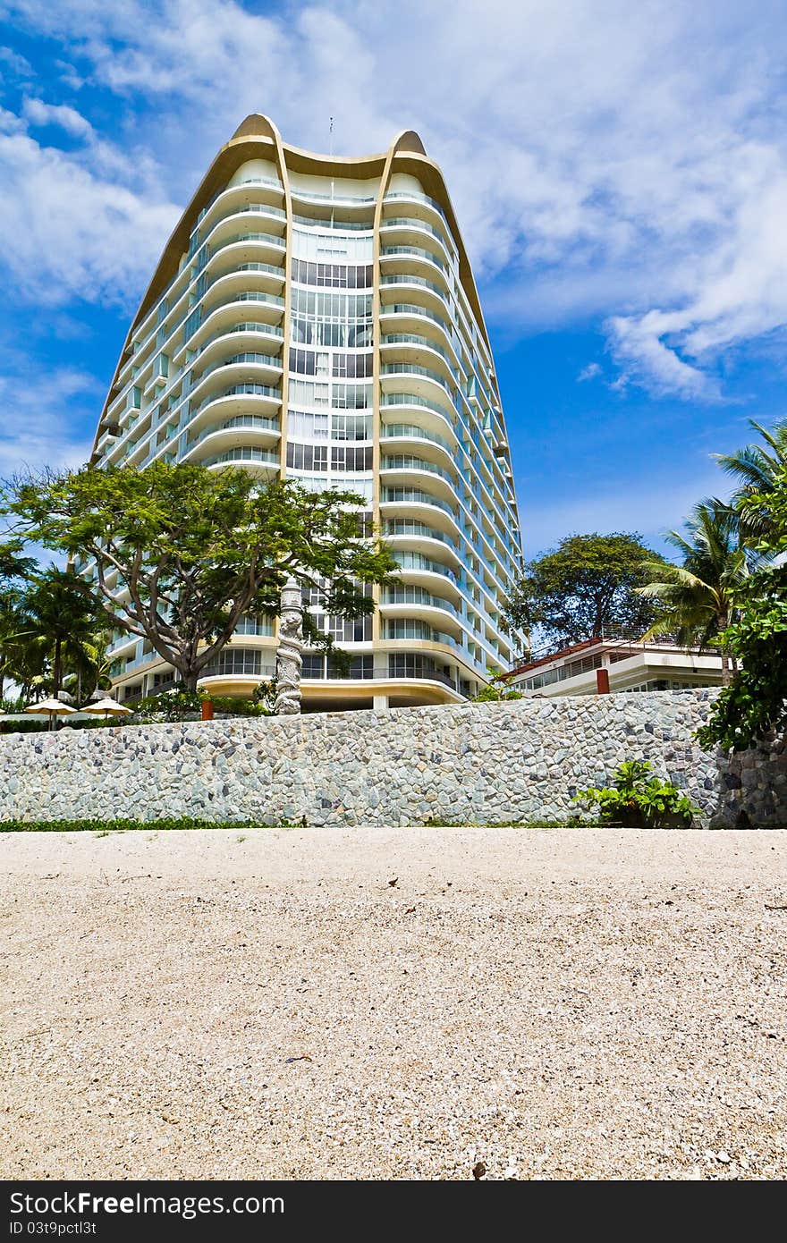 Modern Hotel Beside The Beach.