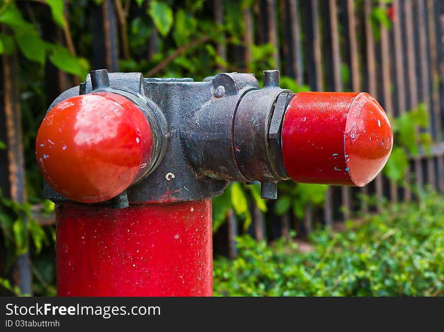 Fire hose on a luxury hotel. Fire hose on a luxury hotel.