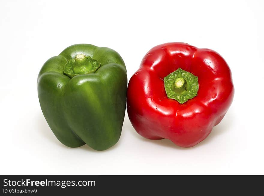 Fresh pepper vegetables