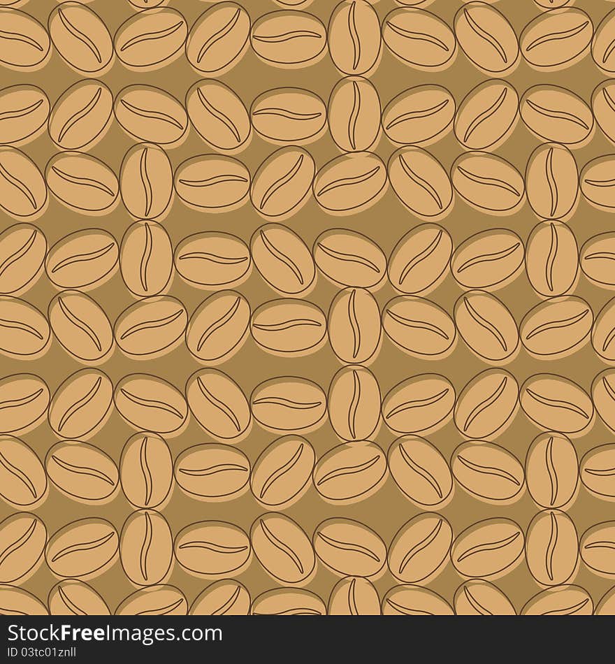 Coffee background seamless pattern