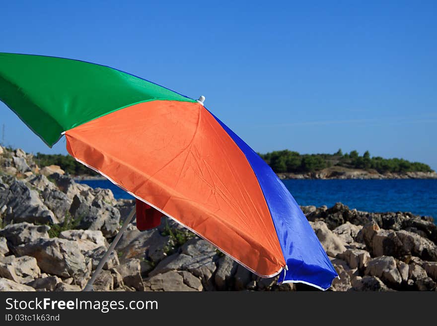 Umbrella In The Beach