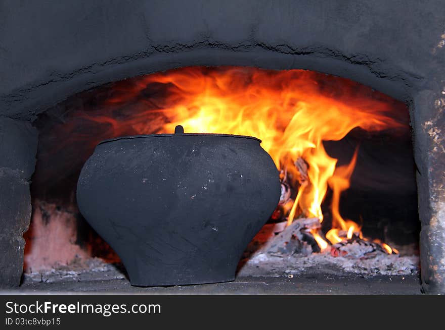 Cooking in the oven