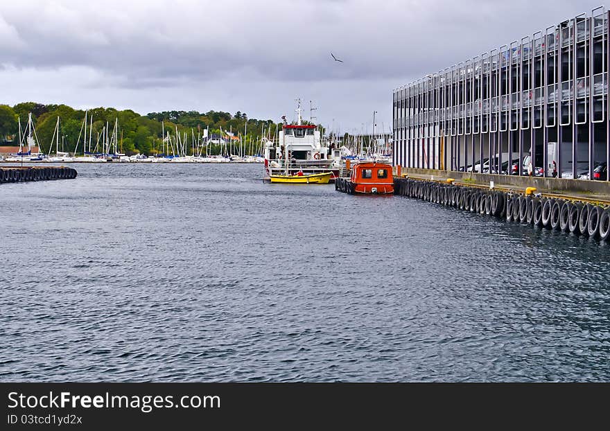 Cars parking in port of Stavanger, Norway