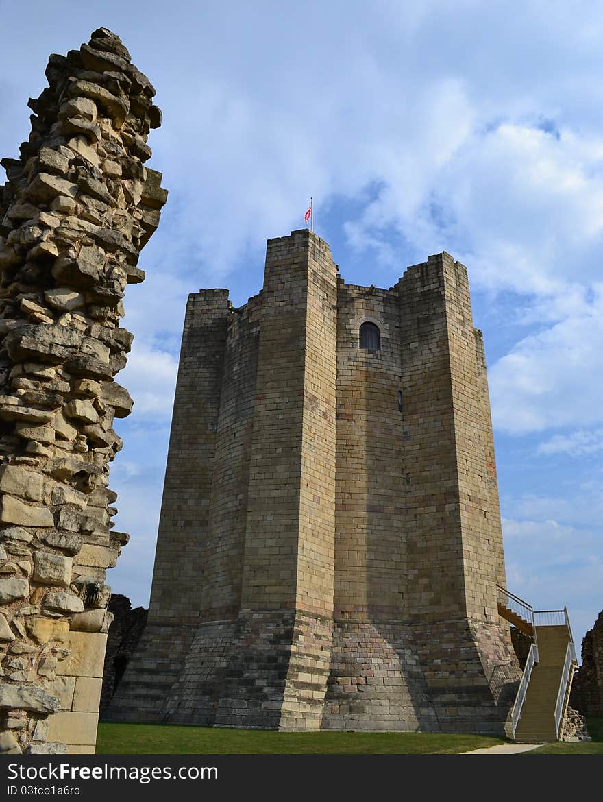 View from the main entrance towards the keep. View from the main entrance towards the keep