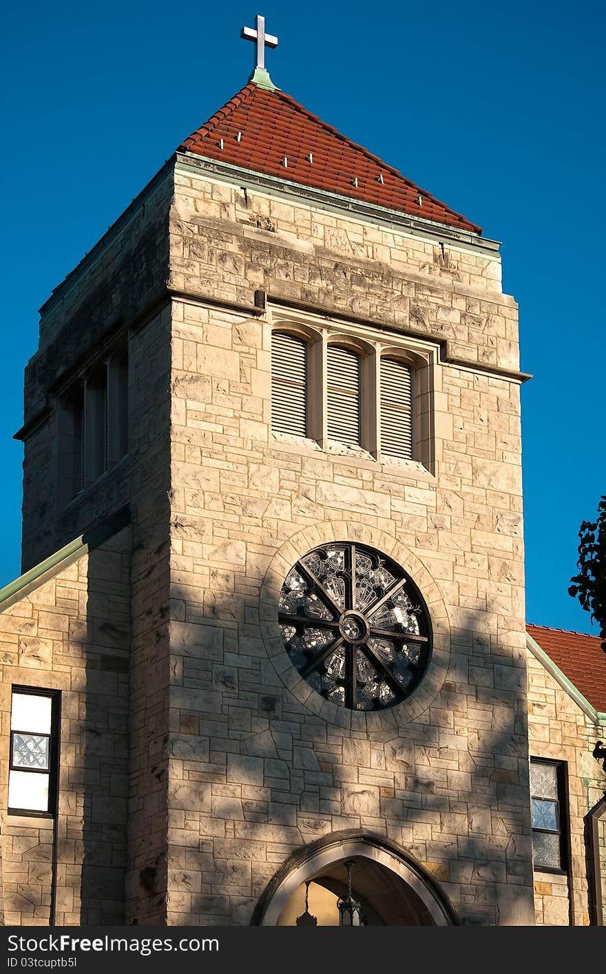 Classic old church near Detroit. Classic old church near Detroit