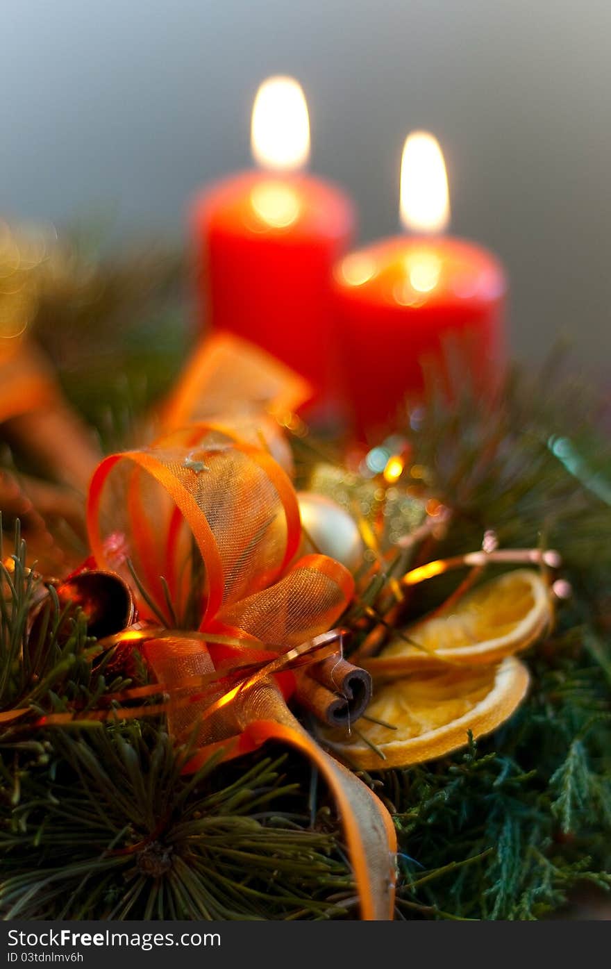 Advent still life with candles