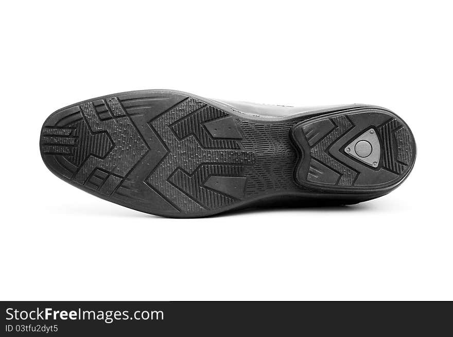 Bottom Of The Black Man S Shoe