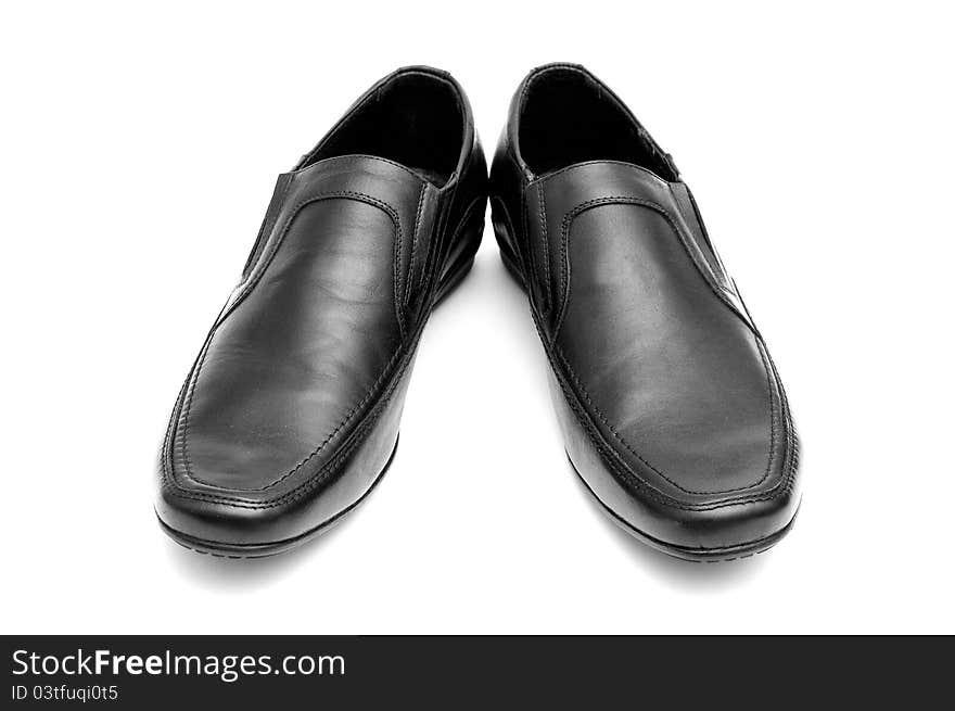 Pair of black man s shoes