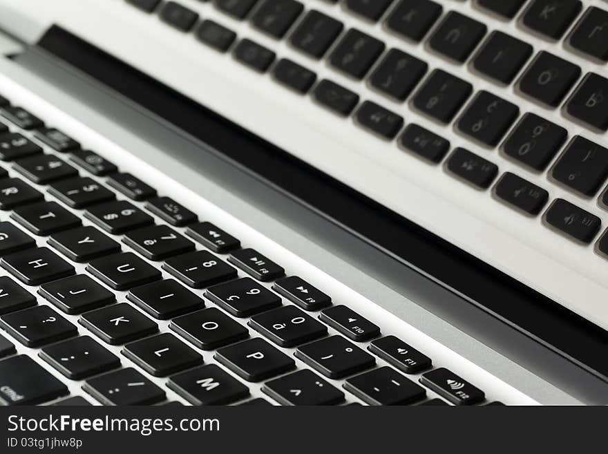 Laptop keyboard reflection