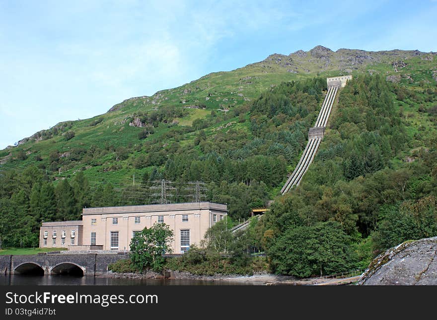 A Highland Hydro Electric Generating Power Station. A Highland Hydro Electric Generating Power Station.