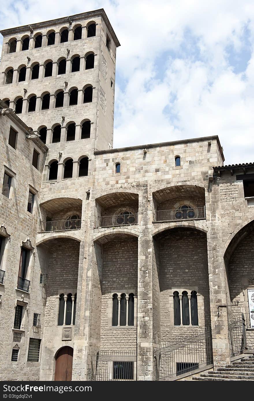 Old monastery building in Barcelona, Spain.