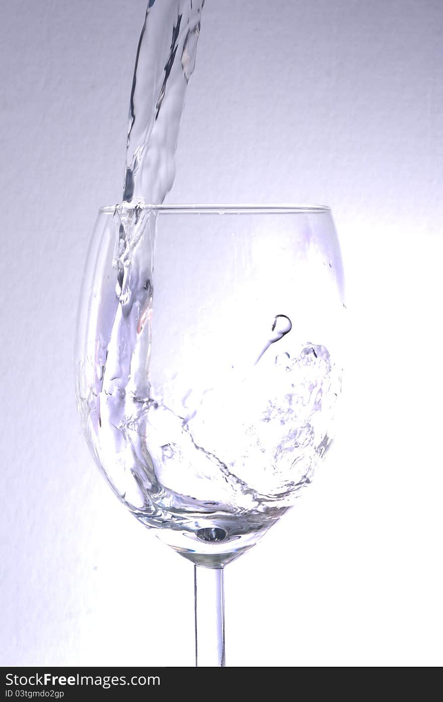 Water in a glass