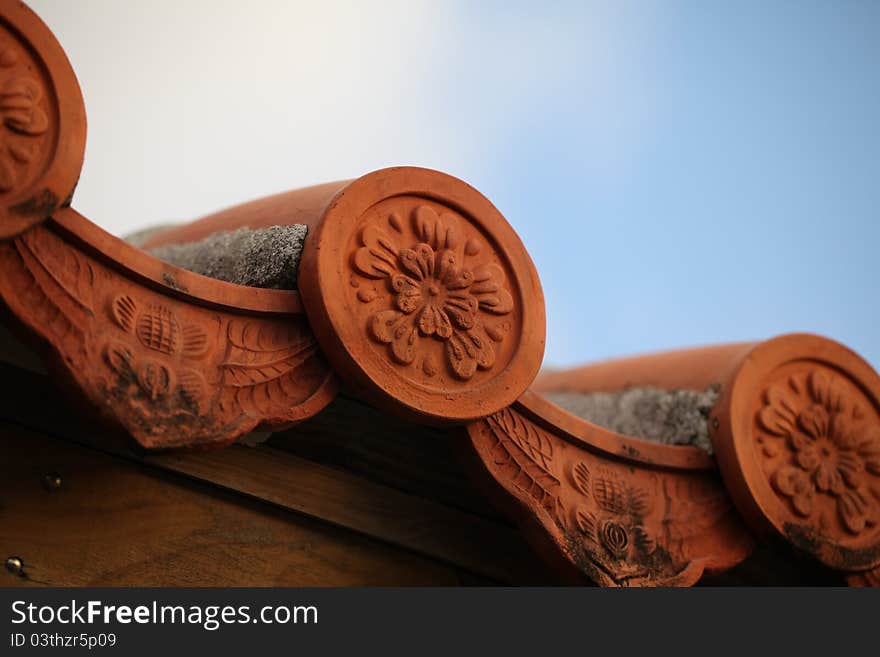 Asian roof tile