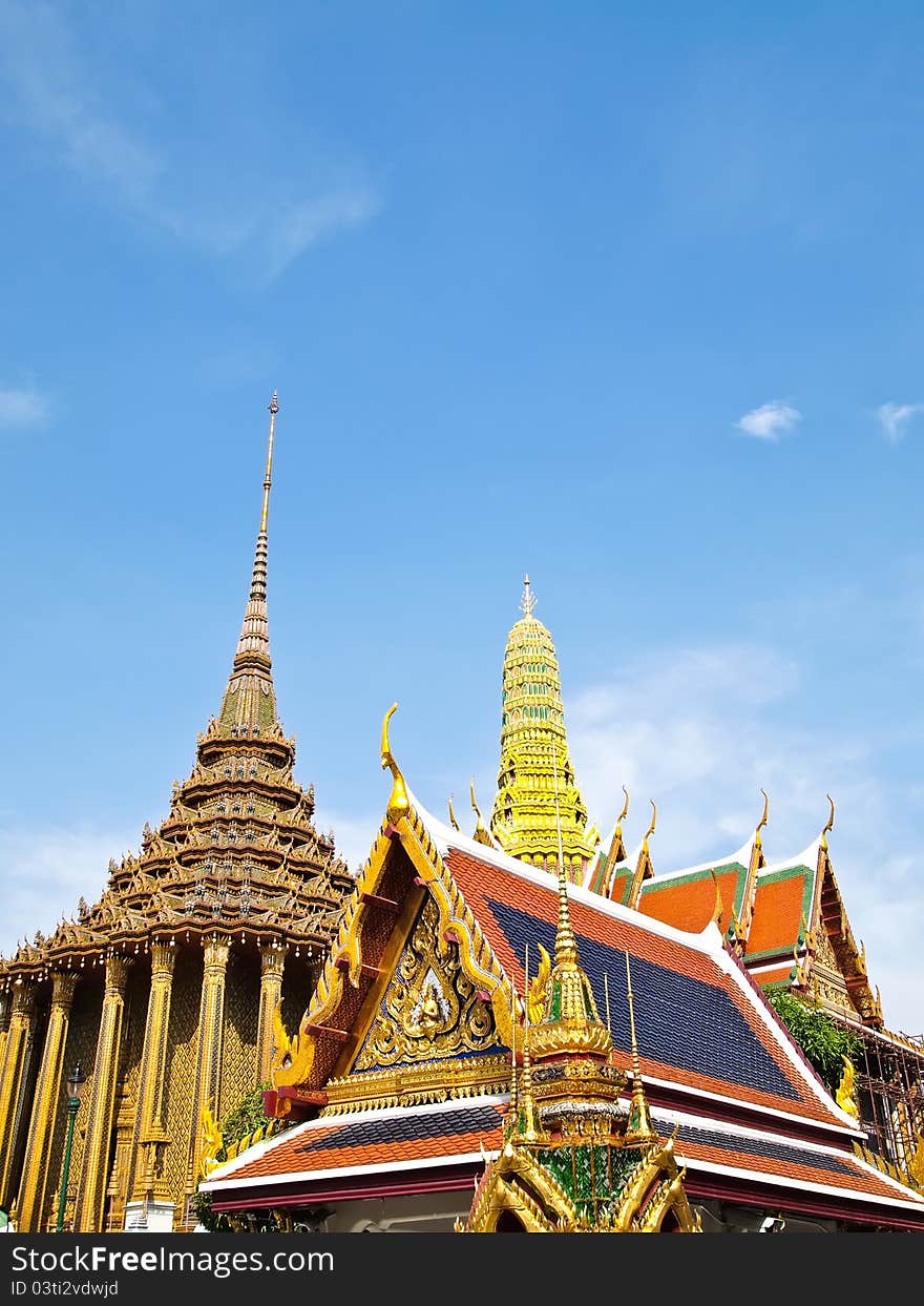 The Grand Palace Wat Phra Kaew tourism travel at bangkok of thailand