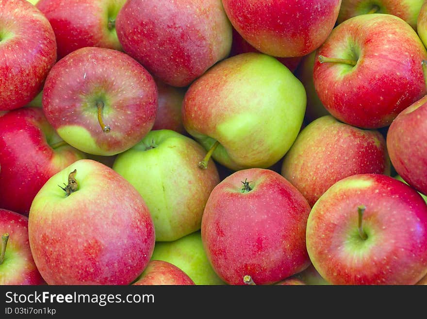 Apples at the market