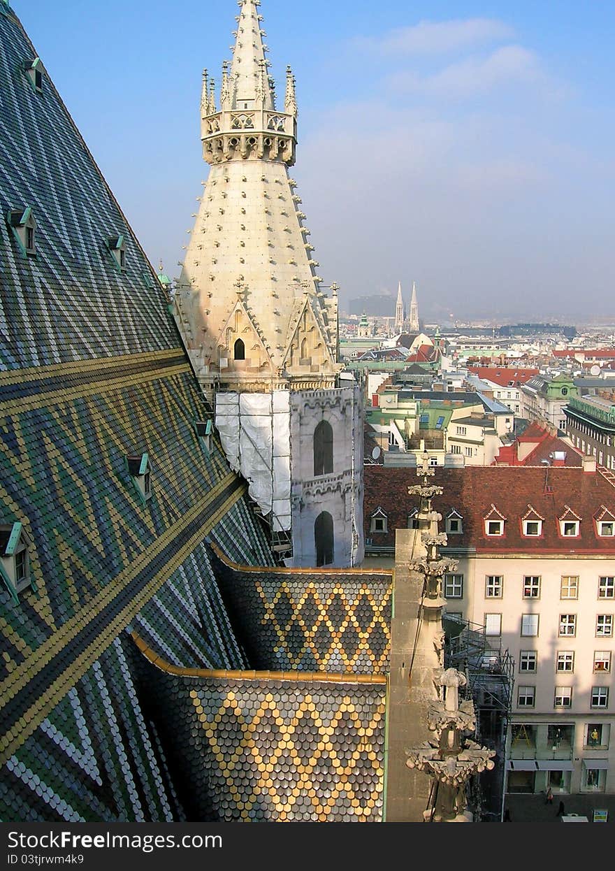 View from the roof of St. Stephen s Cathedral, Vie