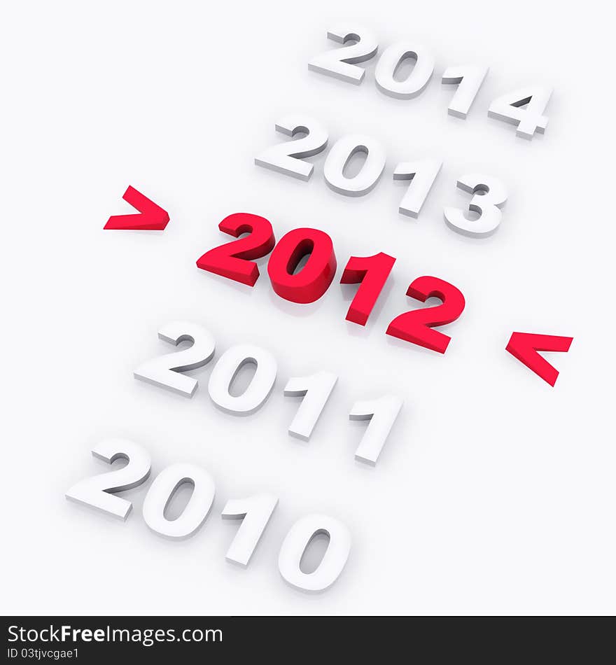 3D Render by me - 2012, Happy New Year. 3D Render by me - 2012, Happy New Year