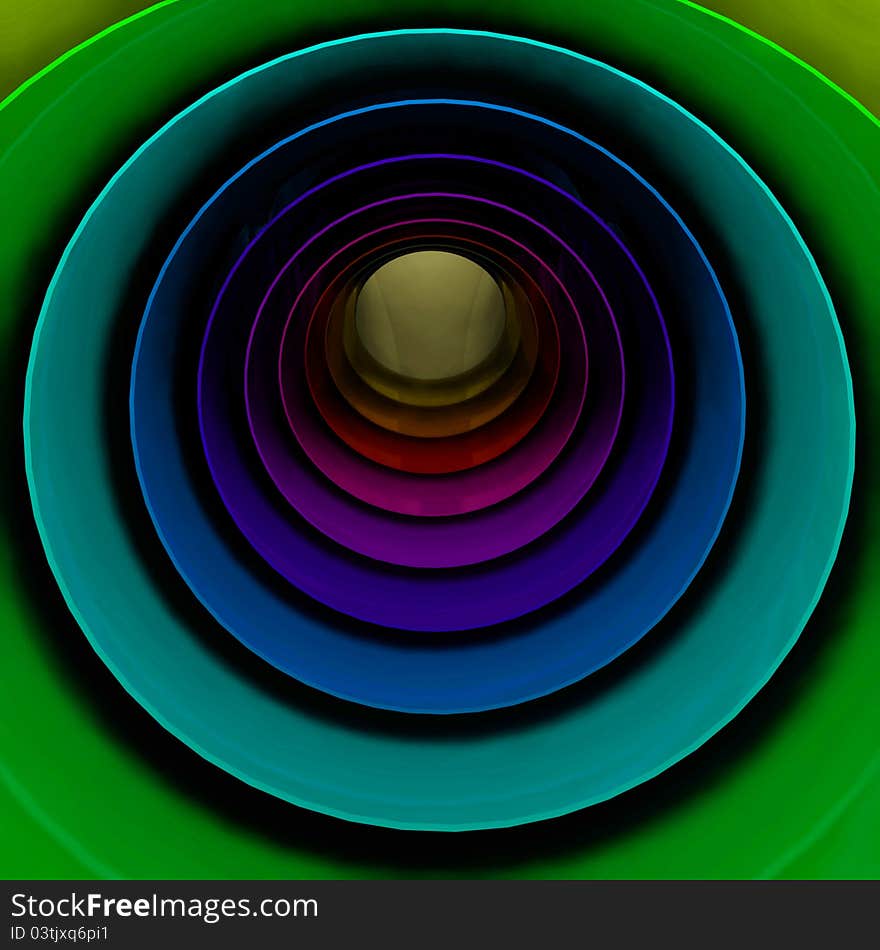 Colorful tubes, 3D render by me. Colorful tubes, 3D render by me