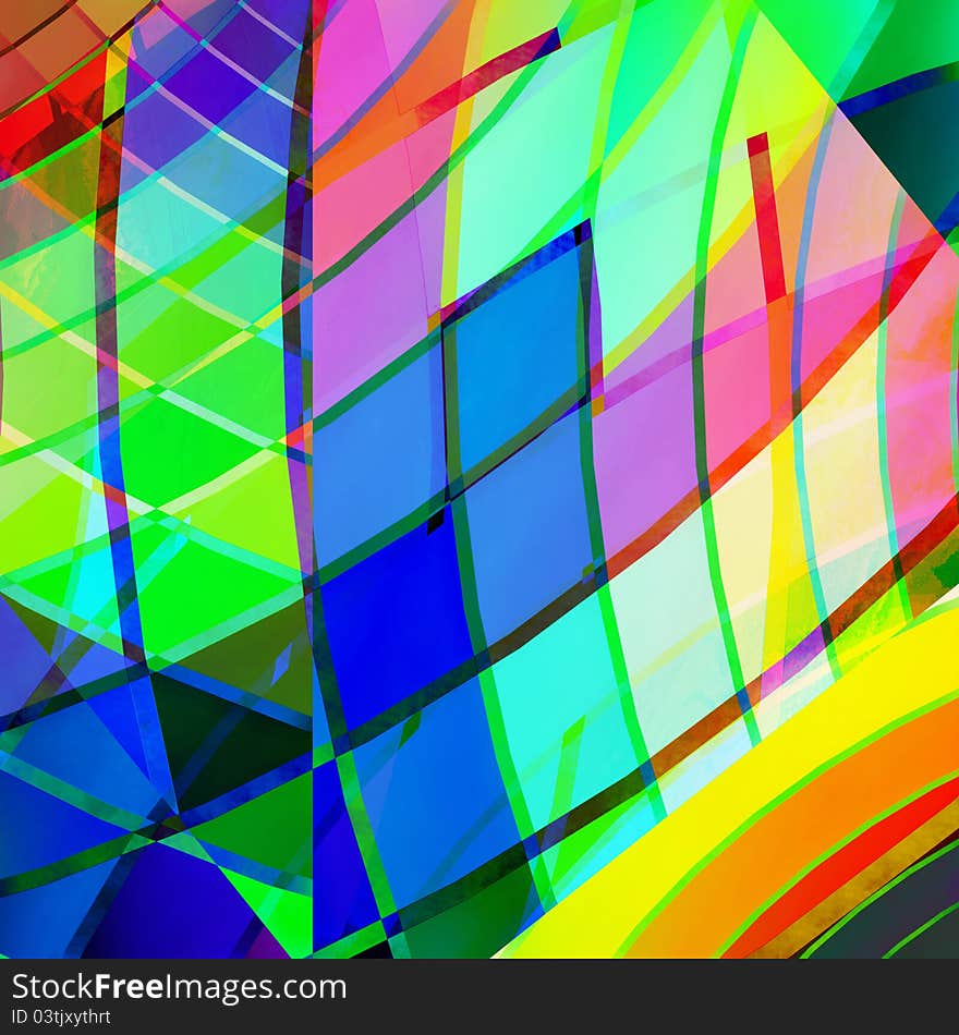 Colorful abstract background - 3D Render by me