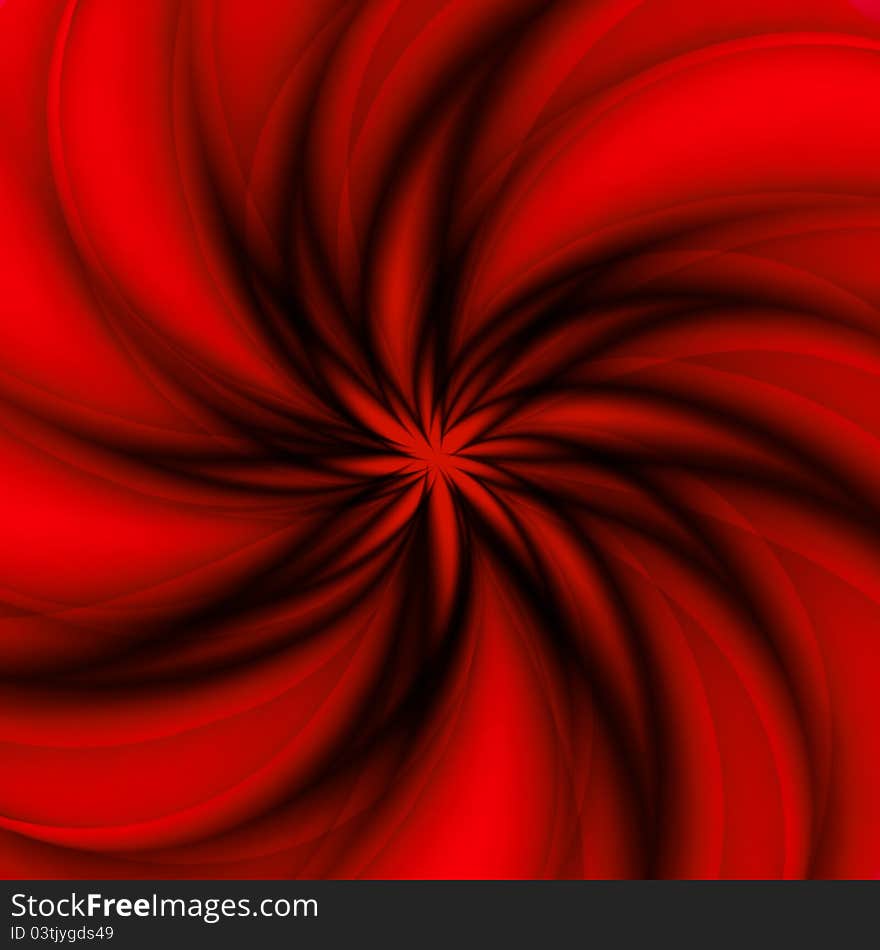 CG red swirl