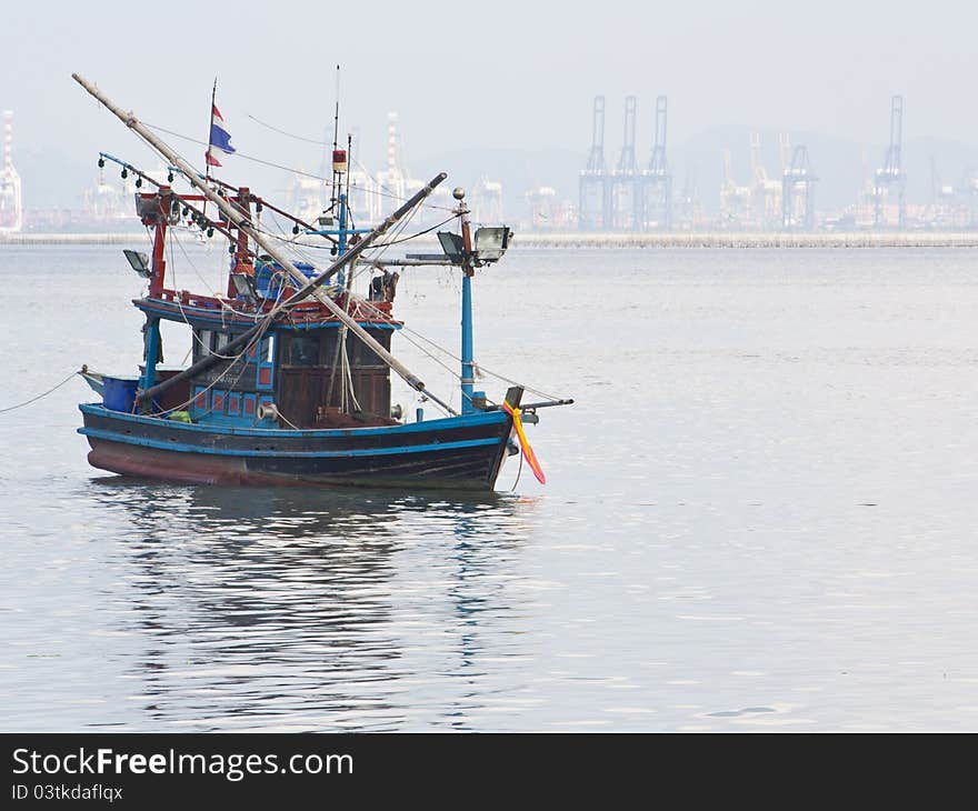 Fishing boat in the sea