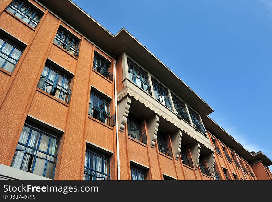 This photo is shot in TongJi university Shanghai China. Which is a teaching building. This photo is shot in TongJi university Shanghai China. Which is a teaching building.