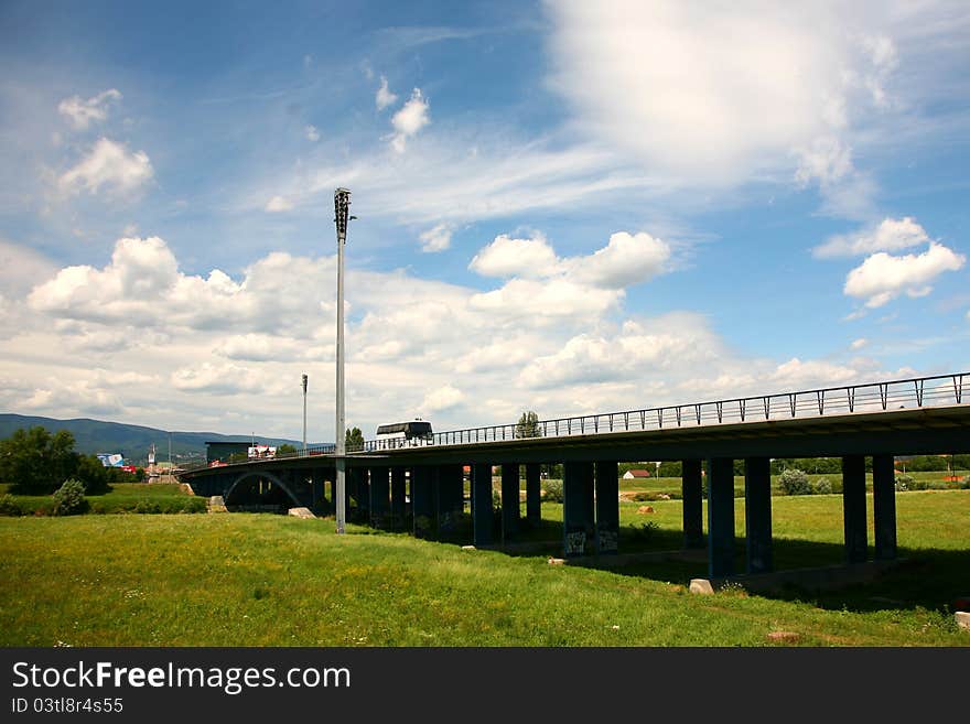 Bridge of freedom in croatia