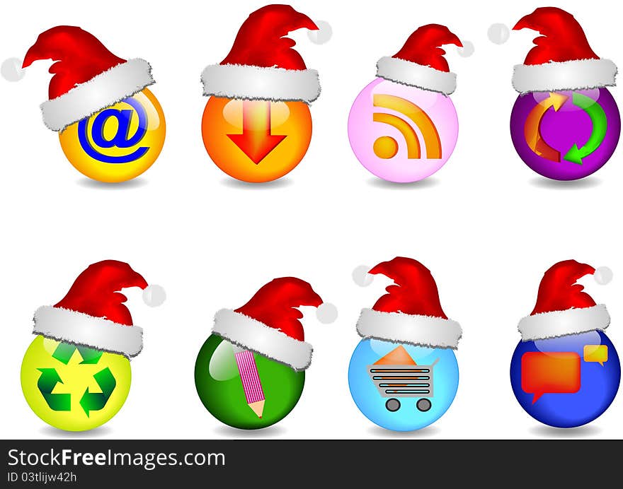 Main business Christmas icons