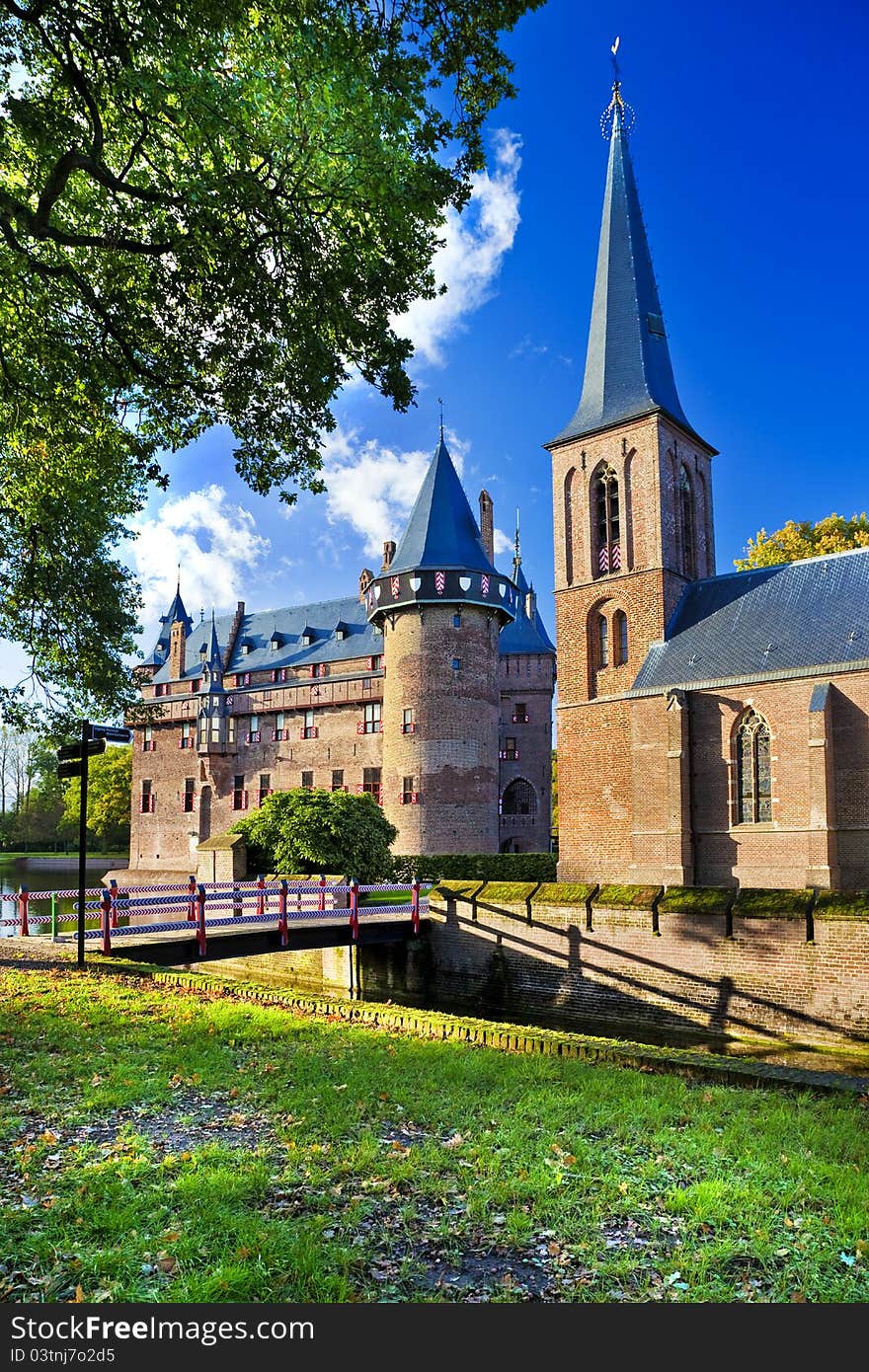Medieival castle Da Haar, Holland. Medieival castle Da Haar, Holland