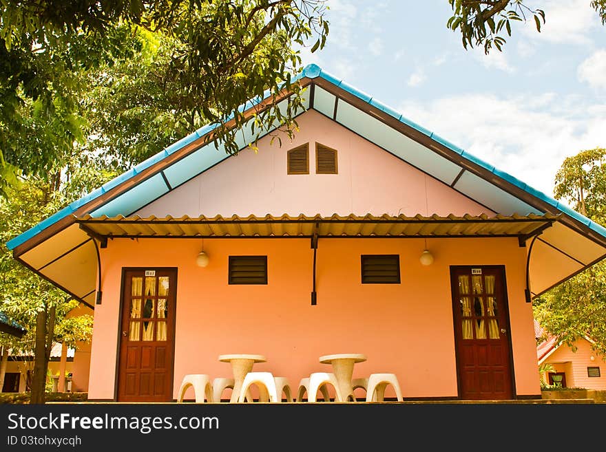 The home in the forest. The home in the forest