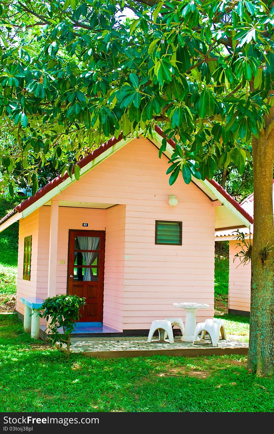 The home in the forest. The home in the forest