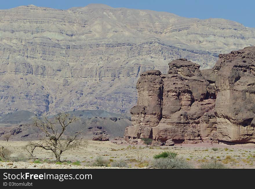 The shot was taken in a famous geological park Timna, Israel, 25 km from Eilat. The shot was taken in a famous geological park Timna, Israel, 25 km from Eilat