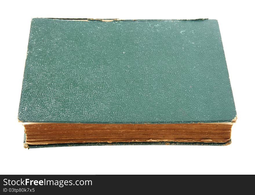 Old Leather Book Isolated