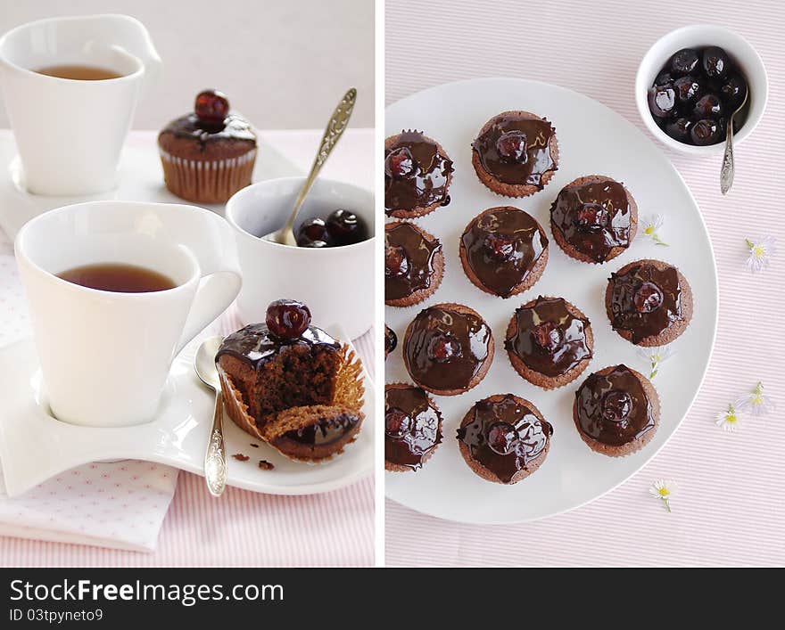 Breakfast With Chocolate Cup Cakes