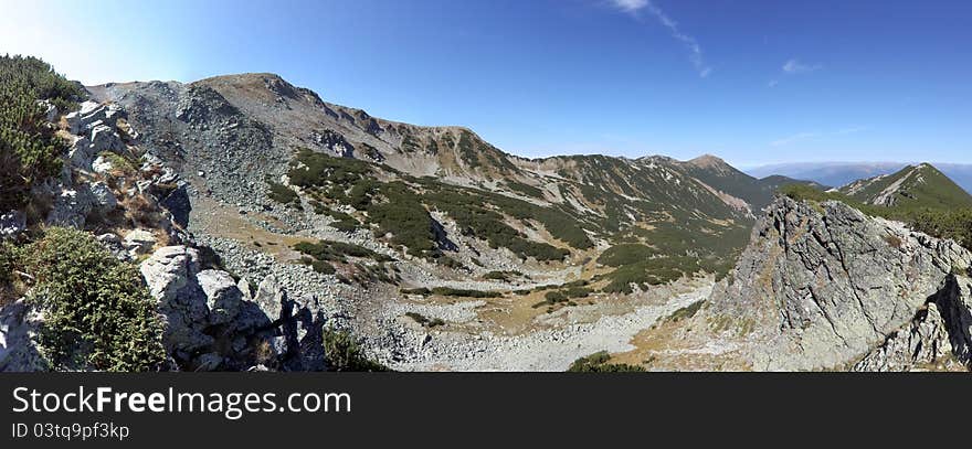 Beautiful Pirin Mountain in autumn. City of Bansko, Bulgaria. Beautiful Pirin Mountain in autumn. City of Bansko, Bulgaria